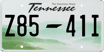 TN license plate Z8541I