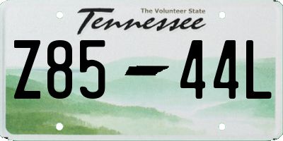 TN license plate Z8544L