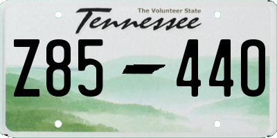 TN license plate Z8544O