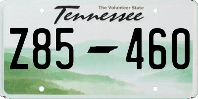 TN license plate Z8546O