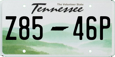 TN license plate Z8546P