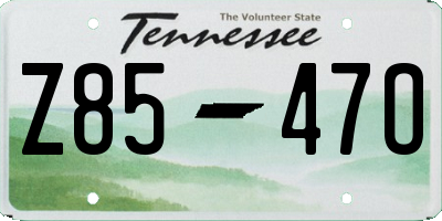 TN license plate Z8547O