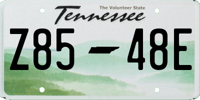 TN license plate Z8548E