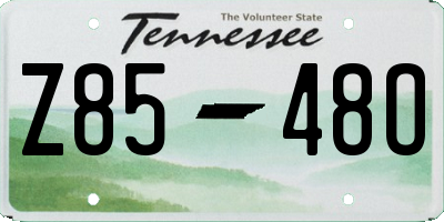 TN license plate Z8548O