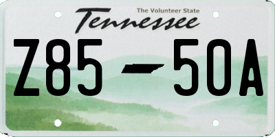 TN license plate Z8550A