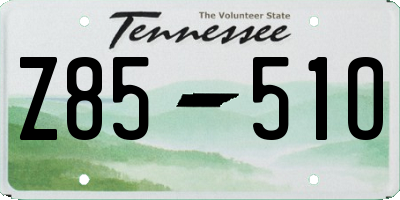 TN license plate Z8551O