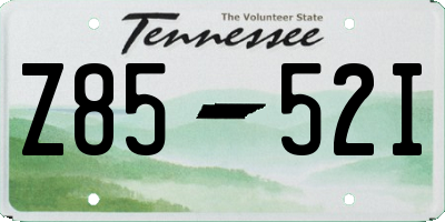 TN license plate Z8552I