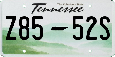 TN license plate Z8552S