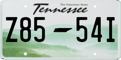 TN license plate Z8554I