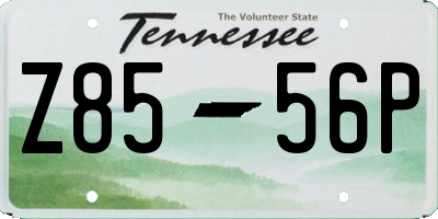 TN license plate Z8556P