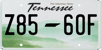 TN license plate Z8560F