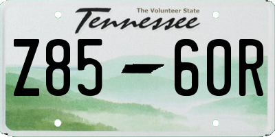 TN license plate Z8560R