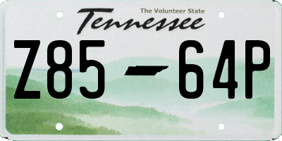TN license plate Z8564P