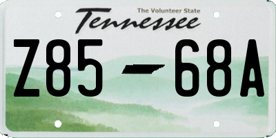 TN license plate Z8568A