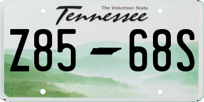 TN license plate Z8568S