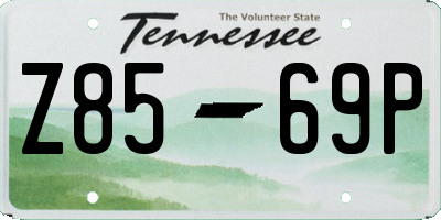 TN license plate Z8569P