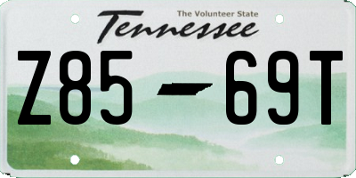 TN license plate Z8569T