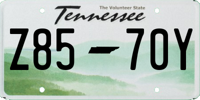 TN license plate Z8570Y