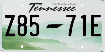 TN license plate Z8571E