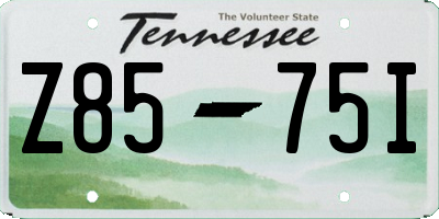 TN license plate Z8575I