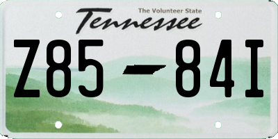 TN license plate Z8584I