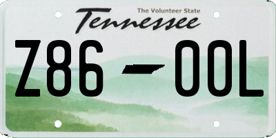 TN license plate Z8600L