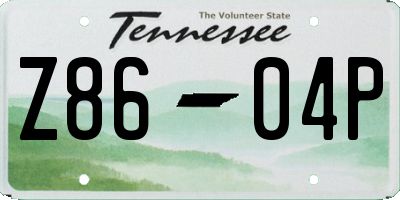 TN license plate Z8604P