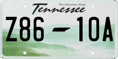 TN license plate Z8610A