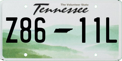 TN license plate Z8611L