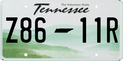 TN license plate Z8611R