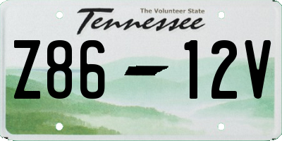 TN license plate Z8612V