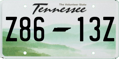 TN license plate Z8613Z