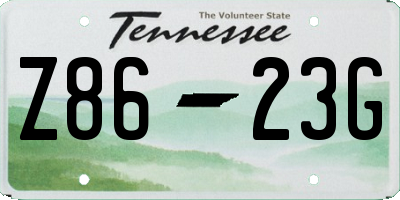 TN license plate Z8623G