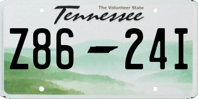 TN license plate Z8624I