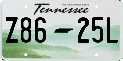 TN license plate Z8625L