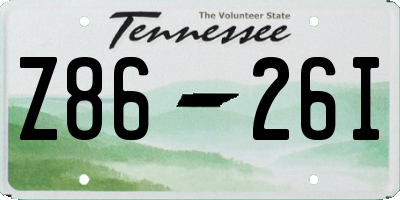 TN license plate Z8626I