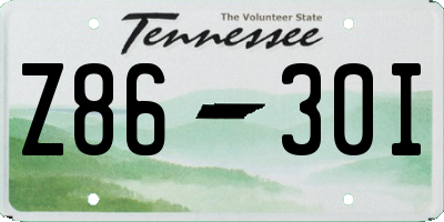 TN license plate Z8630I