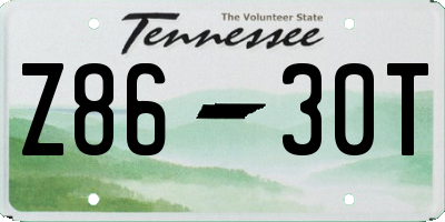 TN license plate Z8630T