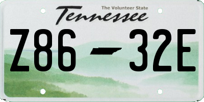 TN license plate Z8632E