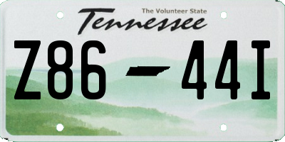 TN license plate Z8644I