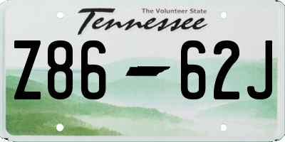 TN license plate Z8662J