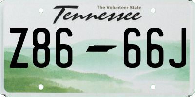 TN license plate Z8666J