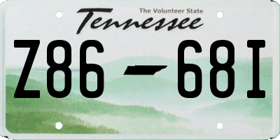 TN license plate Z8668I