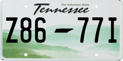 TN license plate Z8677I