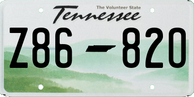 TN license plate Z8682O