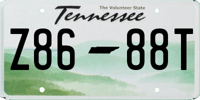 TN license plate Z8688T