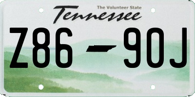 TN license plate Z8690J