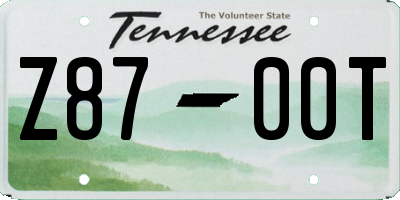 TN license plate Z8700T