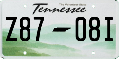 TN license plate Z8708I