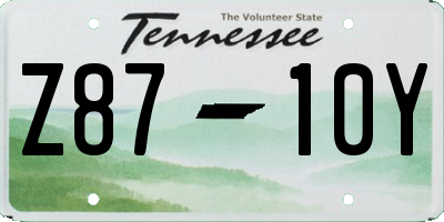 TN license plate Z8710Y